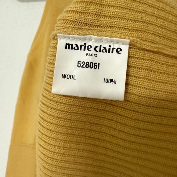 Marie Claire Paris Women's 100%Wool Knit Tie Waist Tank Top Size 36 - Picture 9 of 13